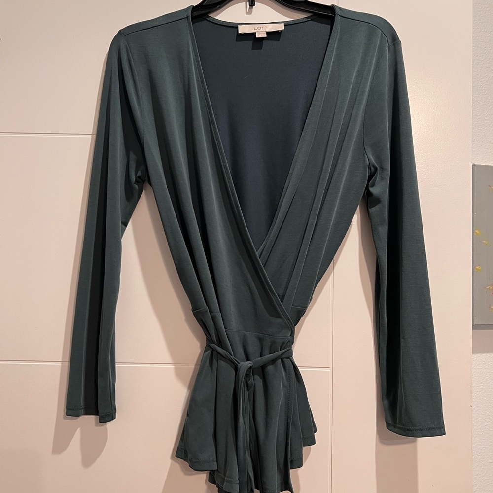 Loft tie blouse